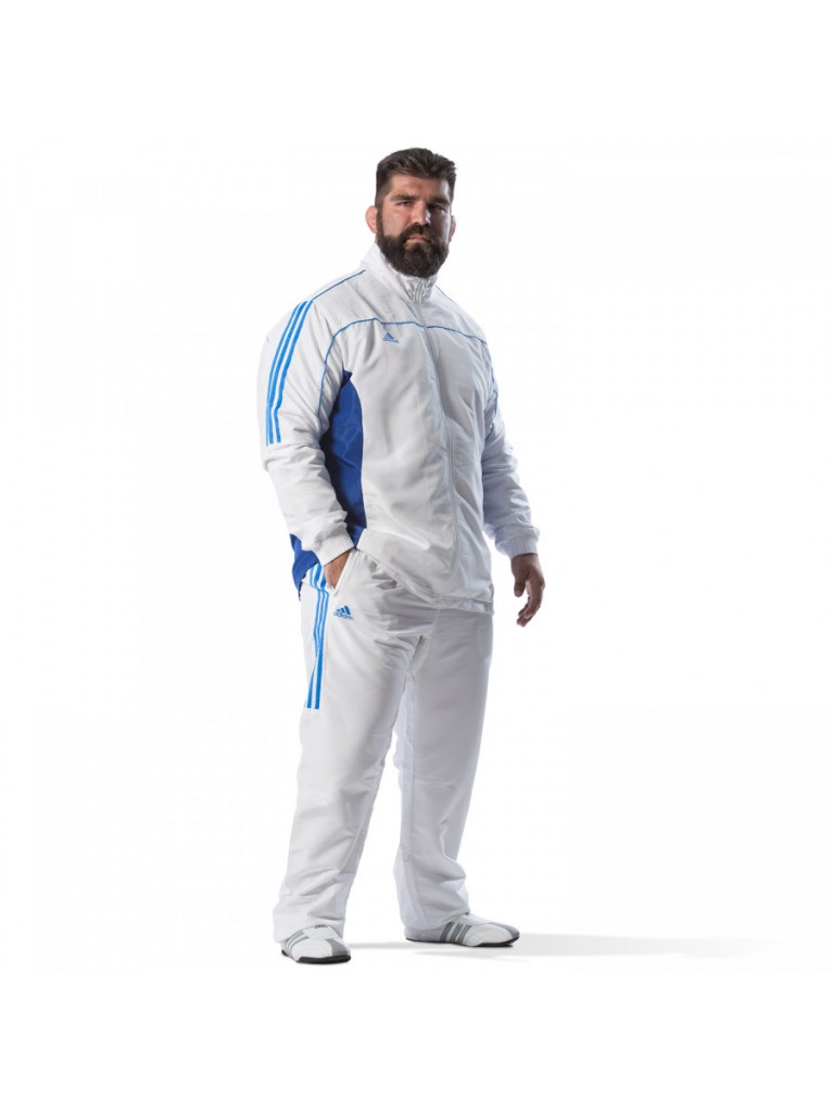 Αθλητική Φόρμα Adidas TEAM Άσπρη/Μπλε – TR40