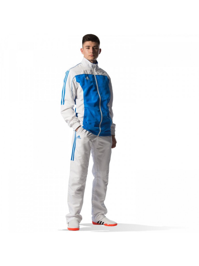Αθλητική Φόρμα Adidas TEAM Άσπρο / Γαλάζιο – TR40