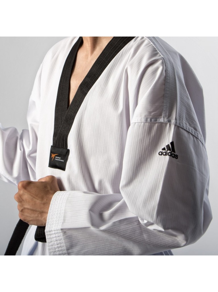 Taekwondo Στολή adidas ADI-START Μαύρο Ρεβέρ - adiTS01