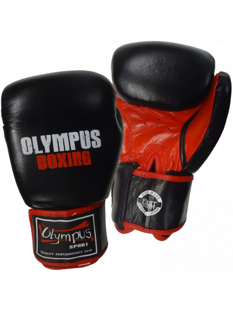 Πυγμαχικά Γάντια Olympus MUYATHAI Σχεδιασμό Μαύρο/Κόκκινο