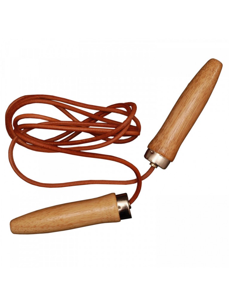 Jumping Rope Leather Wooden Handles 264cm