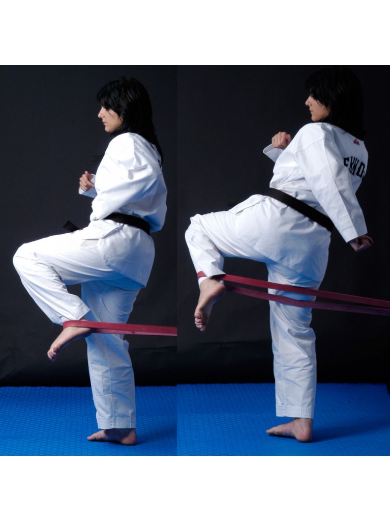 Rubber Band Flat for Power-Kick Training