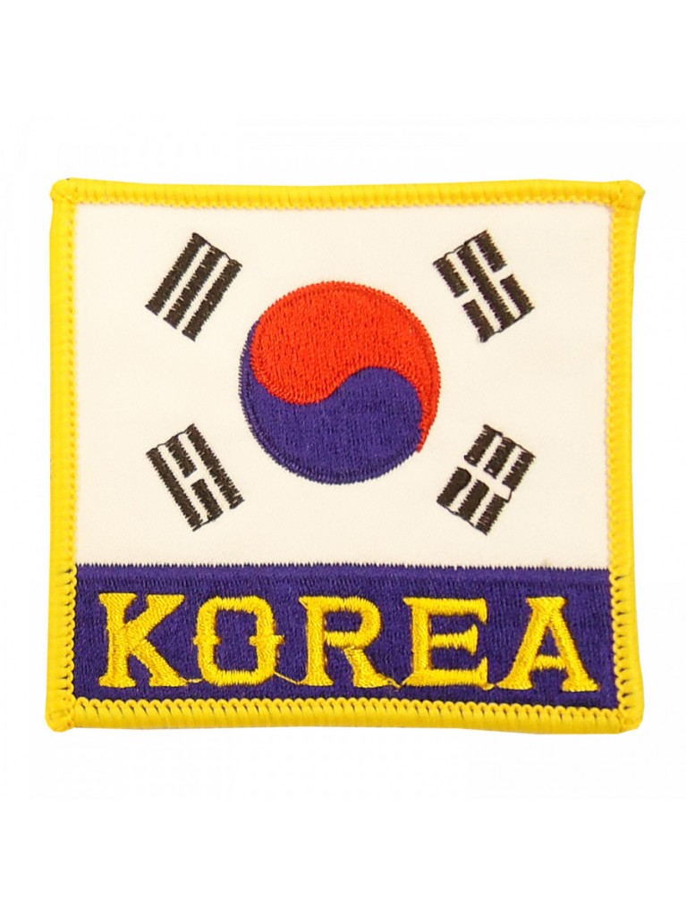 Κεντητό Σηματάκι - Σημαία Κορέας Μεγάλη