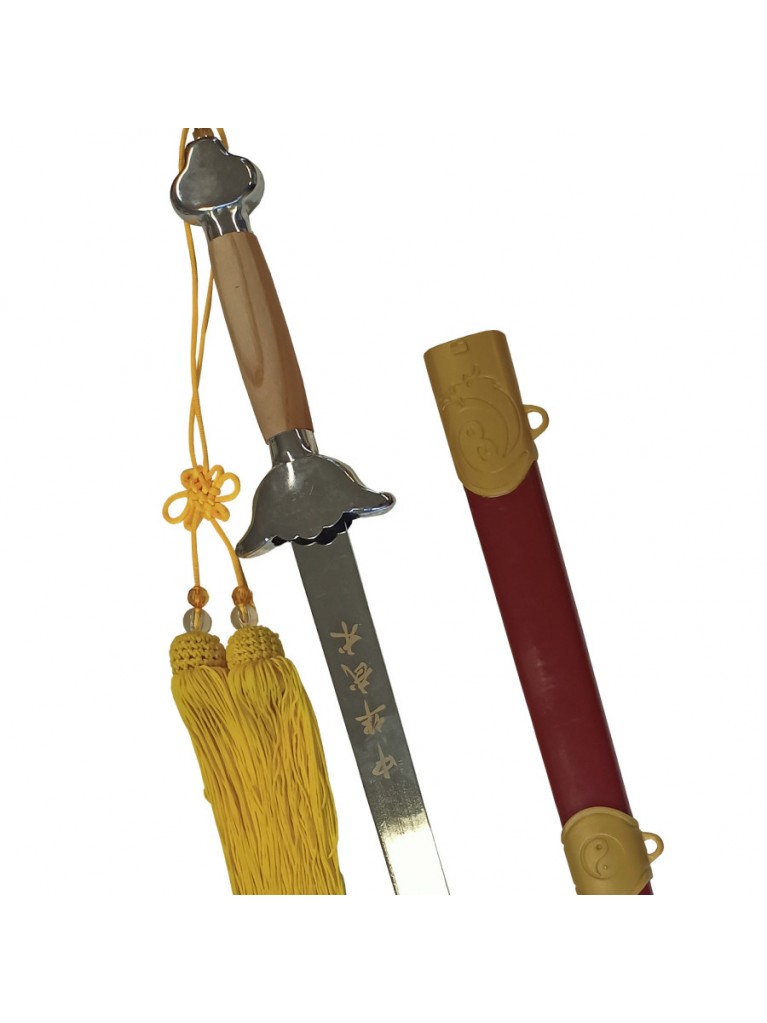 Παραδοσιακό Wushu Σπαθί Dan Jin Κοντή Φούντα