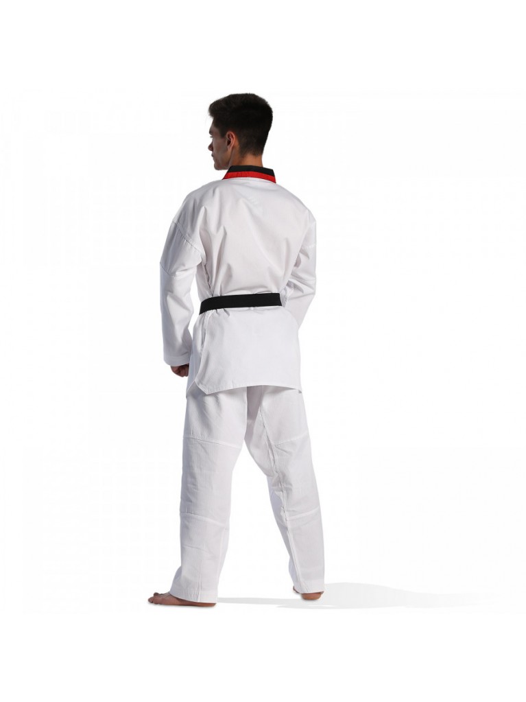 Taekwondo Στολή adidas ADI-CLUB Κόκκινο/Μαύρο Ρεβέρ - ADITCB01