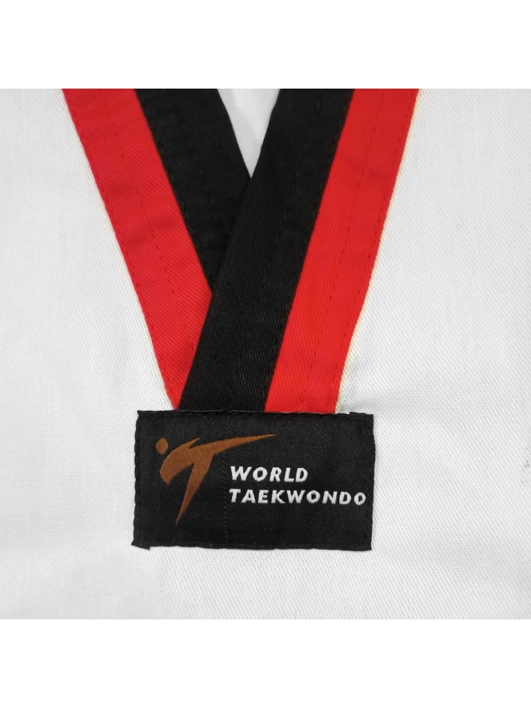 Taekwondo Στολή Adidas ADI-START II Κόκκινο/Μαύρο Ρεβέρ – adiTS01