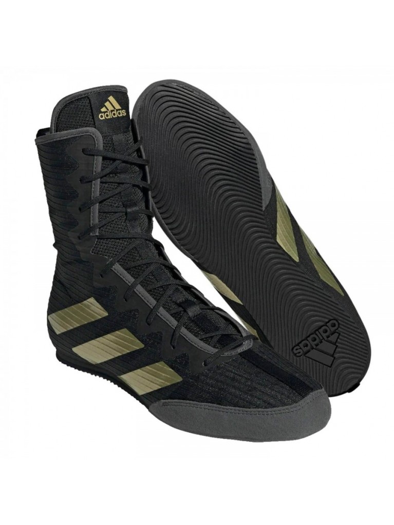 Παπούτσια Πυγμαχίας adidas BOX HOG 4 Μαύρο/Χρυσαφί