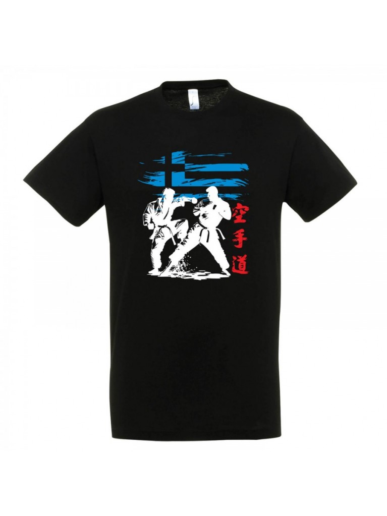 T-shirt Βαμβακερό KARATE HELLENIC Abstract