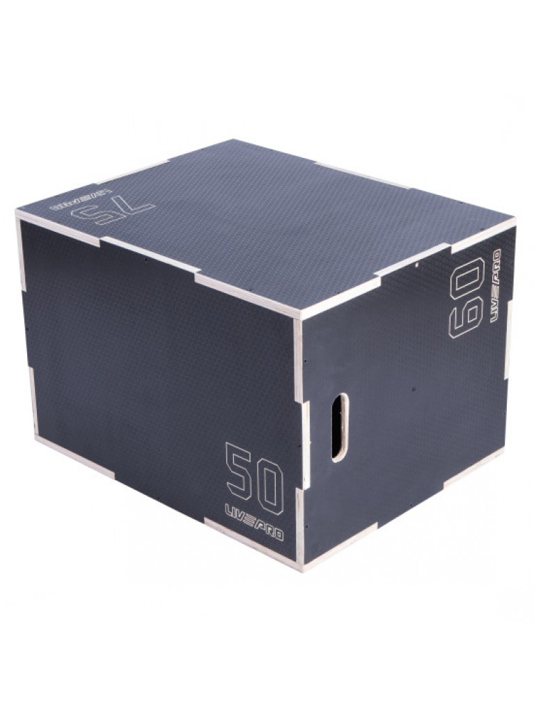 3 σε 1 Πλειομετρικό Κουτί Ξύλινο (Plyo Box) (Anti-Slip)