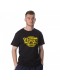 Κοντομάνικη Μπλούζα Olympus Champions 100% Βαμβάκι Μαύρο / Κίτρινο Λογότυπο
